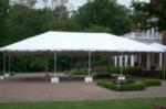 30'Wx50'Lx14'6"H white frame tent canopy